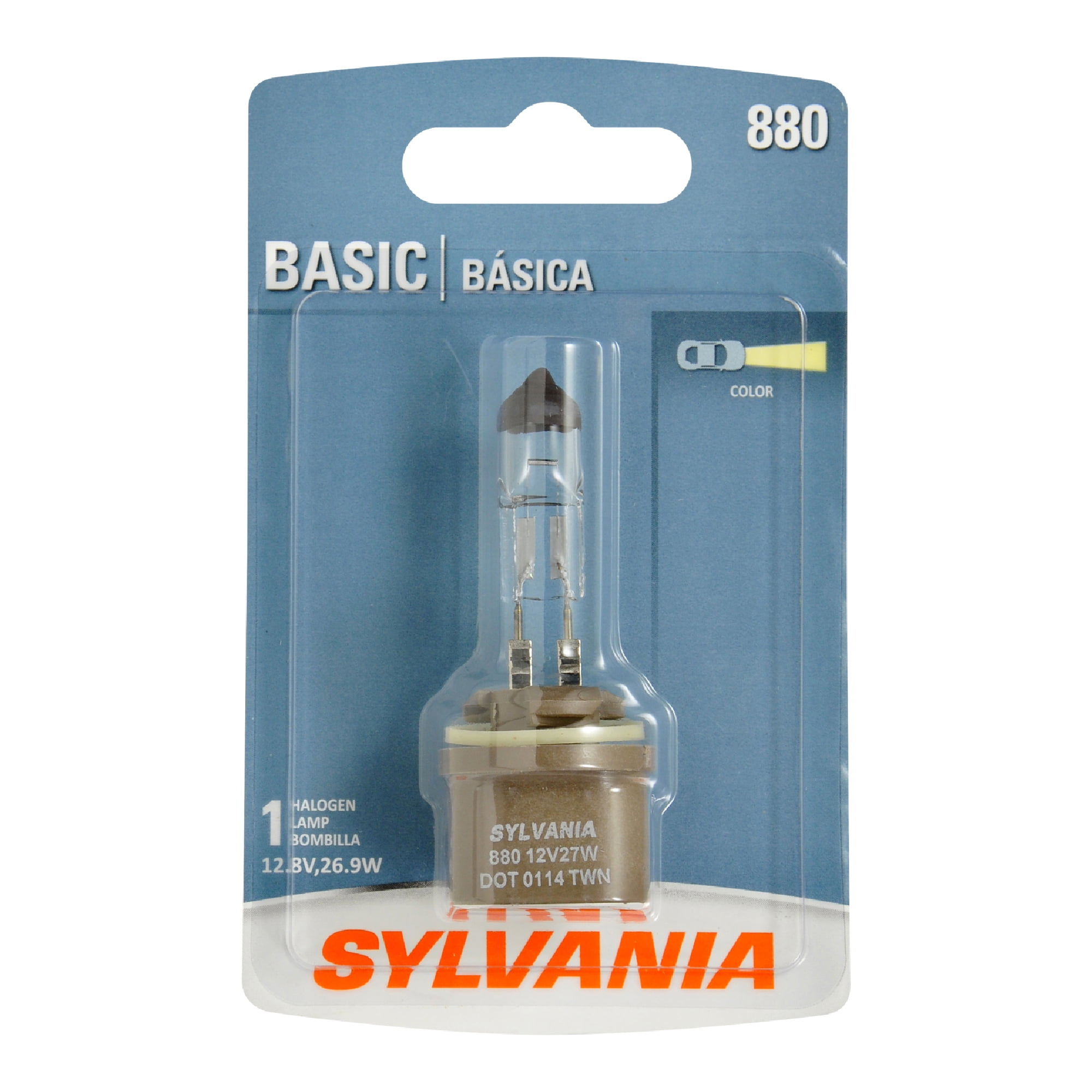 Sylvania 880 Basic Auto Halogen Fog Bulb, Pack of 1.