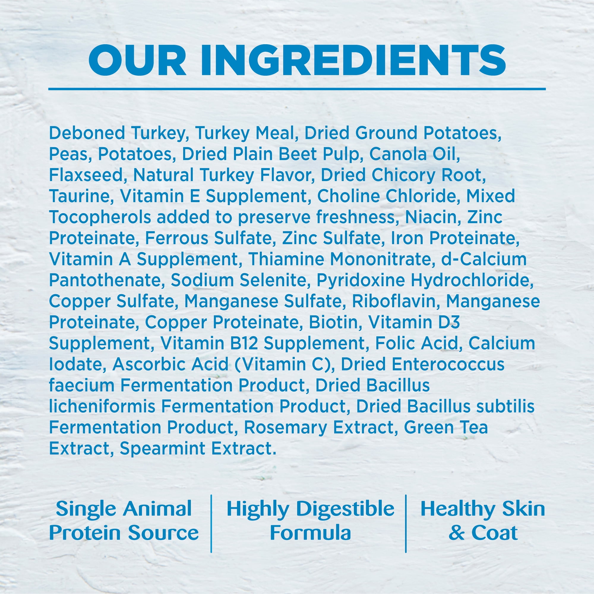 Wellness Simple Limited Ingredient Adult Dry Dog Food, Grain Free Kibble, Sensitive Stomach, Skin & Coat Support, Natural, Chicken Free, Turkey and Potato Recipe, 26 lb Bag