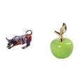 thumbnail image 1 of Estatua de toro de resina, pintura, escultura de toro de resina, figura decorativa de mesa, artificial, única, hecha a mano, material de cerámica, ade, 1 of 8