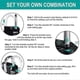 thumbnail image 5 of Combination Locker Padlock,4 Digit Coded Padlock,Gym Lock(Blue), 5 of 5