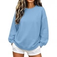 thumbnail image 3 of FAHUOMU Crew Neck Sweatshirts Women' Oversized Dolman Sleeve Casual Fall Winter Pullover Tops, 3 of 6