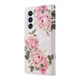thumbnail image 4 of Compatible avec Samsung Galaxy S23 FE 5G Étui Rétro Fleur Dorée Cuir PU Portefeuille Blocage RFID, 4 of 5