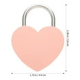 thumbnail image 4 of MasteelfCA Small Padlock with Key Romantic Couples Wishing Lock Jewelry Box Suitcase Lock, 4 of 7