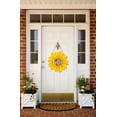 thumbnail image 3 of Sunflower Hello Wood Door Hanger 12 Inch Large Wooden Flower Sign Inspirational Wall Porch Art Summer Fall Front Door Wreath Hanging for Bedroom Living Room Indoor Outdoor Kitchen Home Decor, 3 of 5