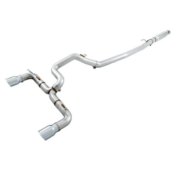 AWE Tuning Ford Focus RS Track Edition Cat-back Exhaust with Chrome Silver Tips