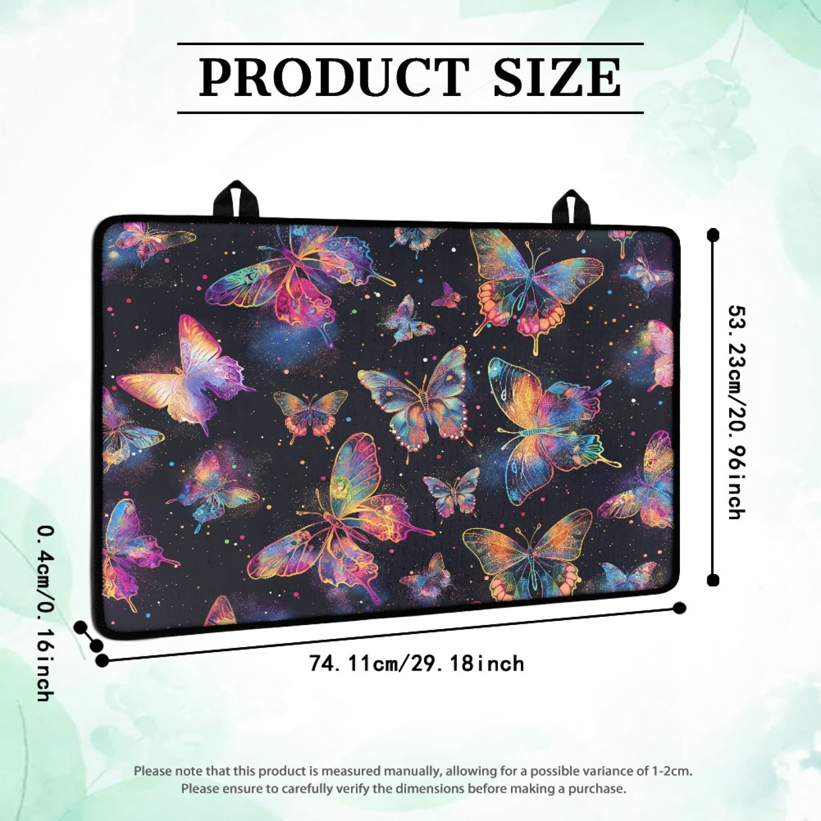 Renewold Stove Cover for Stove Top, Ceramic Stove Top Cover Mat Scratch Resistant Oil Resistant Stovetop Cover Oven Mat Protector for Kitchen Decor, Butterfly Colorful