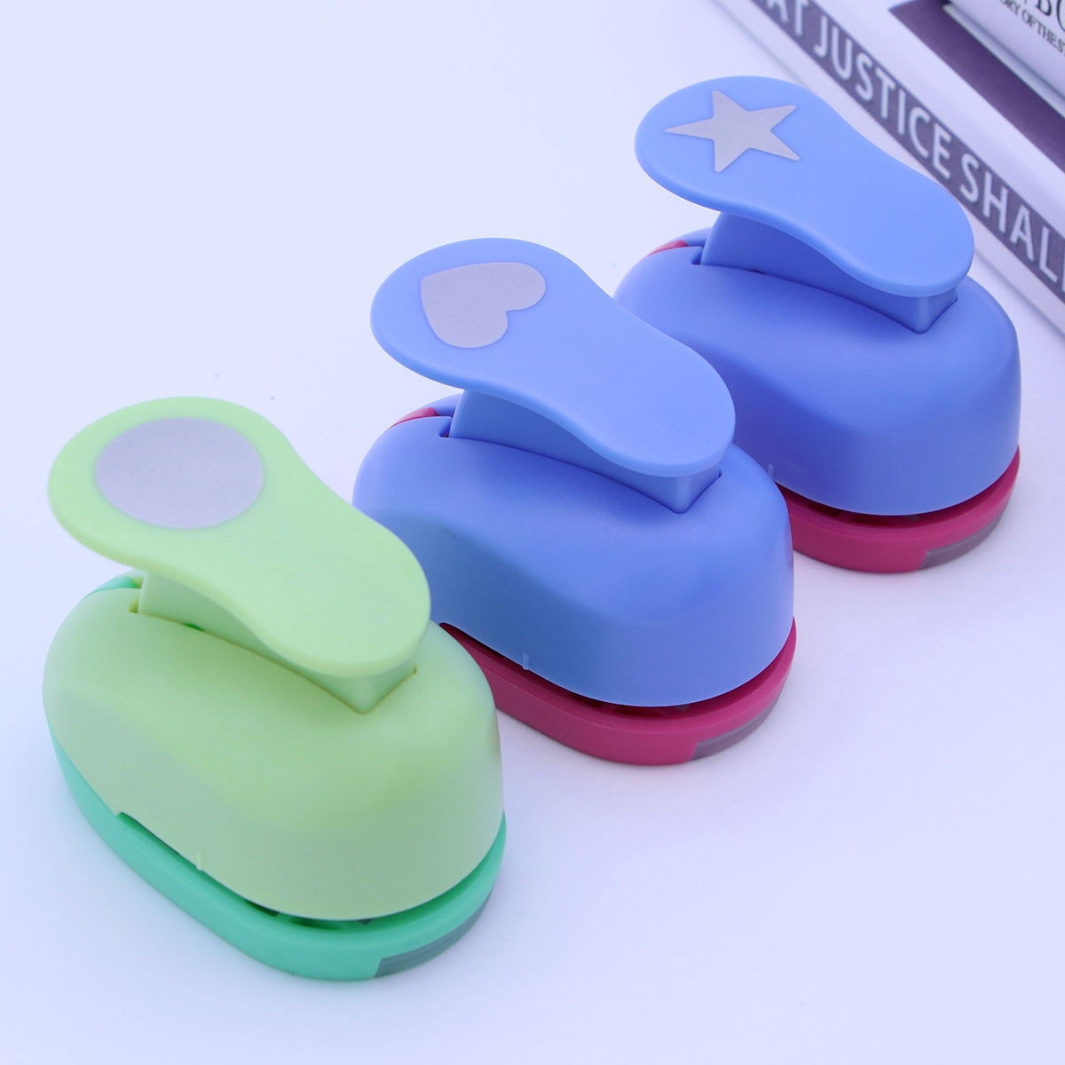 WHAMVOX  3 Pcs Paper Punches for Scrapbooking Crafting Card Making Shapes