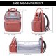 thumbnail image 2 of Mochila para pañales de bebé, bolsas de pañales de gran capacidad, bolsa de pañales de viaje portátil con cama plegable, mochila para cuna (rosa) JFHHH pequeña, 2 of 5