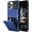 Navy, variant on Case for iPhone 13 Pro Case Wallet 4-Card Holder ID Slot Flip Door Hidden Pocket Anti-Scratch Dual Layer Hybrid TPU Bumper Armor Protective Hard Shell Back Cover for iPhone 13 Pro Gun Metal