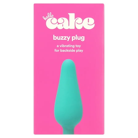 Hello Cake Rechargeable Waterproof Bullet Vibrator for Anal Play with 10 Modes, Teal, 1 Count