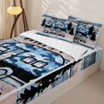 thumbnail image 3 of Homewish Cartoon Camo Camper Zipper Full Size Comforter Sets with Fitted Sheet and 2 Pillowcases For Travel Trailers,Rustic Farmhouse Camping Adventure Zipper Bedding Set For Boy,Reversible,4 Pieces, 3 of 7