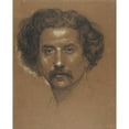 thumbnail image 2 of Ramon Martí i Alsina 20x24 Gold Ornate Framed and Double Matted Museum Art Print Titled - Self-Portrait (circa 1875), 2 of 4