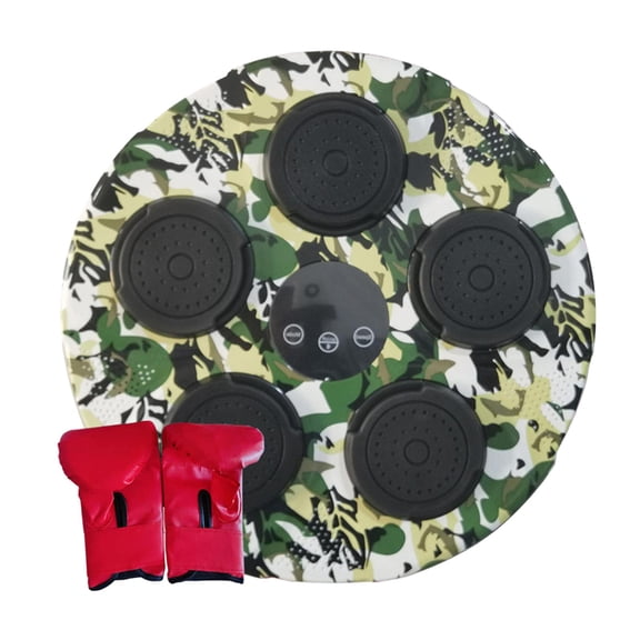 Boxing Machine Boxing Trainer Electronic Music Boxing Wall Target for Karate Green with Gloves