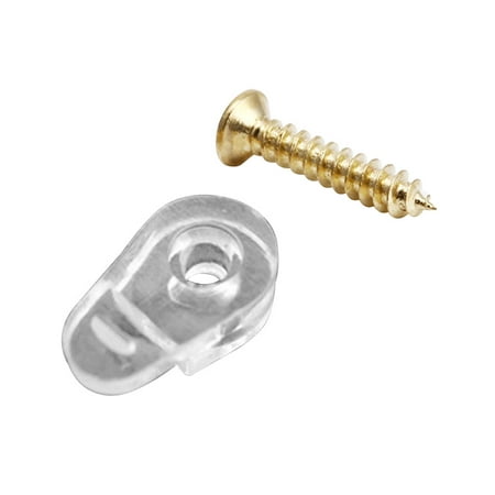 

Hi、FANCY 100pcs Transparent Window Glass Corner Buckle Plastic Fixing Clip Bracket Mirror