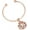 Rose Gold-Silver, variant on Hollow Lotus Flower Cremation Jewelry Cremation Bracelet for Ashes Urn Cremation Bangle for Ashes