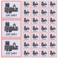 thumbnail image 2 of KAKOWELY 100 sheets Lithium Battery Labels Adhesive Stickers Transport Caution Warning Labels (UN3481),4.72"X4.33"X0.04", 2 of 5