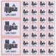 thumbnail image 1 of 100 hojas de etiquetas de batería de litio, pegatinas adhesivas, etiquetas de advertencia de precaución de transporte (UN3481), 1 of 7