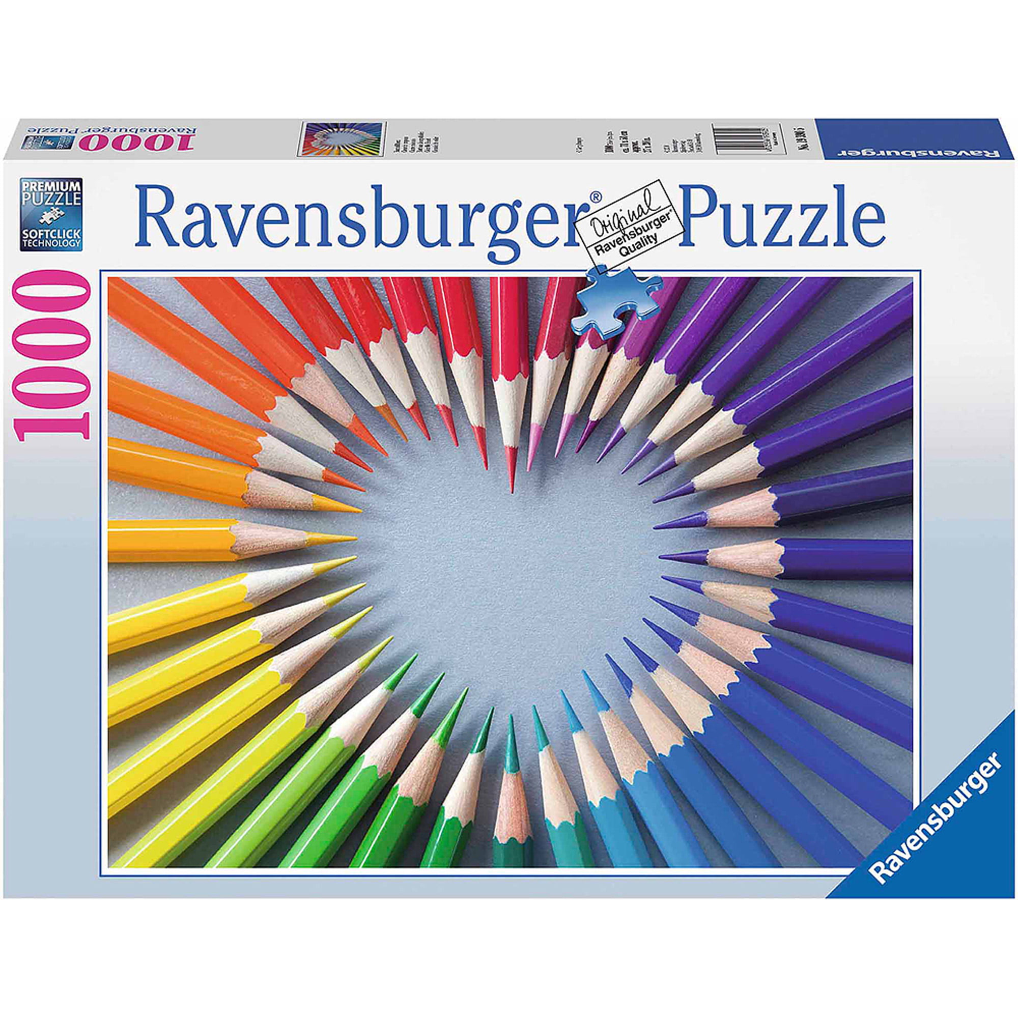 Ravensburger Heart Colour Colored Pencil 1000 Adult Decompression Puzzle Toy New 