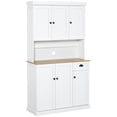 thumbnail image 1 of HOMCOM Buffet 71 Pouces avec Vaisselier, Armoire de Rangement de Cuisine avec Tiroir, 1 of 9