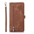 thumbnail image 2 of For Iphone 15 Zipper Card Slot Buckle Wallet Leather Phone Case(Brown), iPhone 13 Pro Max, 2 of 6