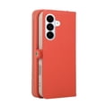 thumbnail image 3 of Wallet Case for Samsung Galaxy S26 Plus 5G 6.7-inch, Litchi Leather Flip Zipper Purse Cover with Card Holder, Heart Makeup Mirror, Crossbody Lanyard, Kickstand Shockproof Protective Phone Case ﻿, 3 of 11