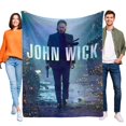 thumbnail image 1 of John Wick anti-pilling, suave, ligera, esponjosa y acogedora de lujo para hogar y cocina – Perfecta para niños y adultos,120X80cm, 1 of 6