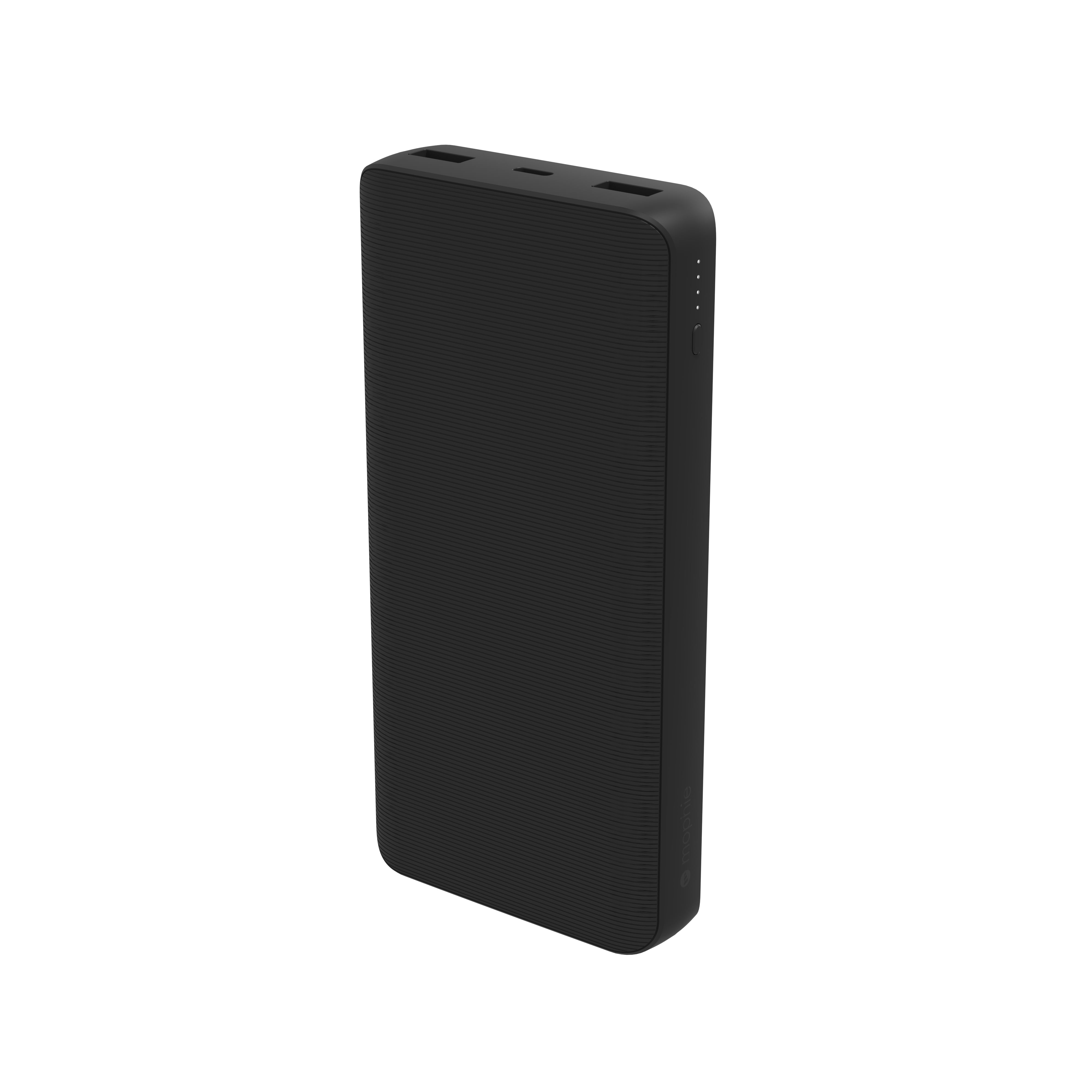 mophie Universal Battery Power Boost Portable Battery with USB-A and USB-C inputs, Boost 20K, Black