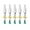 Silver 7g, variant on 5pcs Metal Fly Fishing Baits Tackle Spoon Spinner Sequins Baits with Propellers Fly Lures