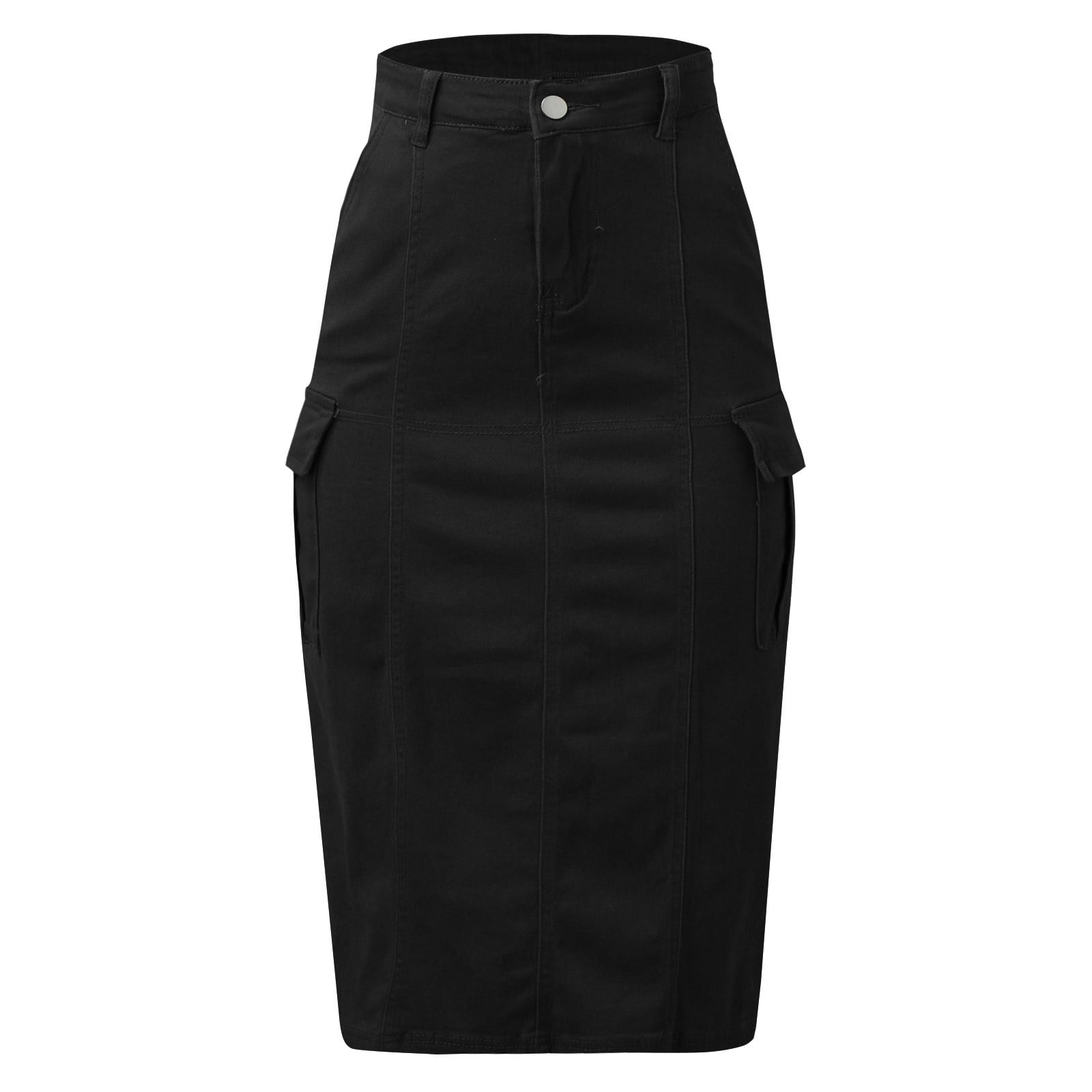 Jupe En Jean Noire Déchirée River Island - Taille 10, Style Mini Décontracté