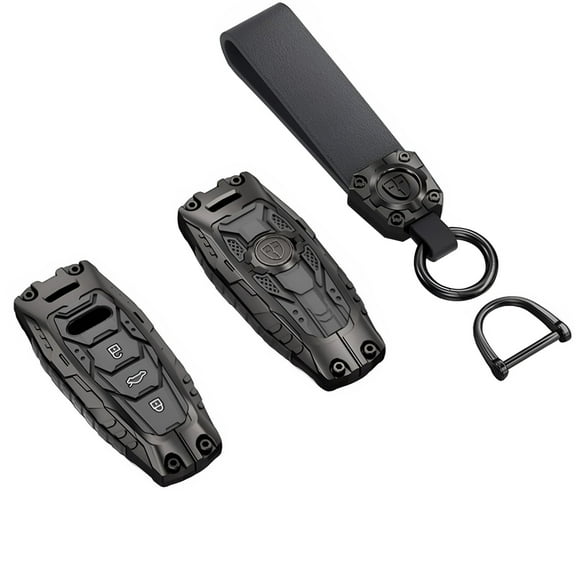 Audi Heavy Metal Key Fob Cover Protector, Keychain, Accessory for Audi A4 Q7 Q5 A6 R8 S5