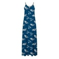 thumbnail image 4 of Pompotops Robes d'Été pour Femmes Décontractées Boho Imprimées à Cerceau avec Poches, 4 of 5