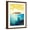 Brown Frame, variant on Art.com Vector Seascape - Wooden Boat on a Sunset Sky and Underwater Marine Life with School of Fish and Co Stretched Canvas Print Wall Art by Natali Snailcat, 24" x 32"