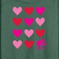 thumbnail image 3 of Barbie -  Heart Grid - Women's Lightweight French Terry Long Sleeve Shirt, 3 of 5