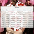 thumbnail image 3 of Awdenio Men T Shirts Valentines Button Down Shirts Heart Print Short Sleeve Casual Turndown Collar T-Shirt Blouse, 3 of 5