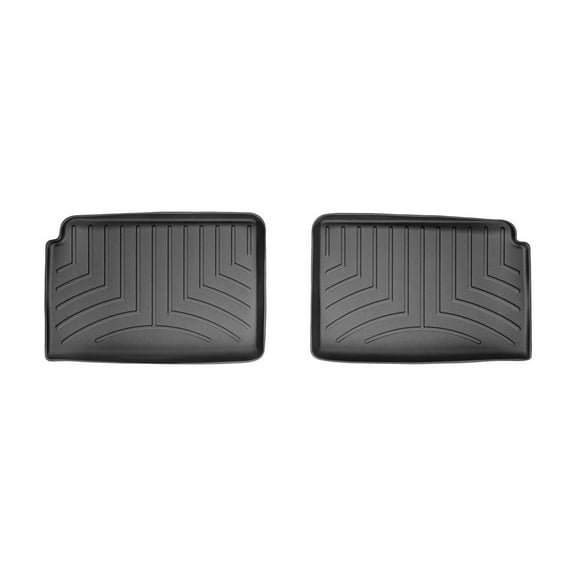 WeatherTech Custom Fit FloorLiners compatible with 2006-2011 Chevrolet HHR - 2nd Row (2-Piece Liner), Black