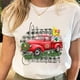 thumbnail image 5 of Camisetas estampadas de Papá Noel para mujer, camiseta de Navidad y Año Nuevo de los años 90, ropa femenina, Tops estampados, camiseta gráfica de dibujos animados a la moda para mujer, 5 of 5