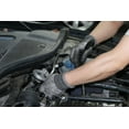 thumbnail image 3 of Hyper Tough HPPE ANSI A4 Anti Cut PU Coated Work Gloves, Full Fingers, Men's Large Size, 1pair, 3 of 7