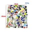 thumbnail image 3 of 200g/7.05oz(Approx. 155-170pcs) Porcelain Mosaic Tiles 1-2.5cm 0.4mm Thickness Ceramic Mosaic Stones DIY Mosaic Craft Material, 3 of 6