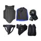thumbnail image 1 of Protector corporal de entrenamiento de taekwondo, protector de entrepierna ajustable, profesional Negro, 1 of 9