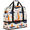 Multicolour 3, variant on Herdesigns Nautical Sailboat Foldable Travel Duffel Bag for Women Men, Cloud Star Fish Weekend Overnight Carry On Bags with Shoe Compartment