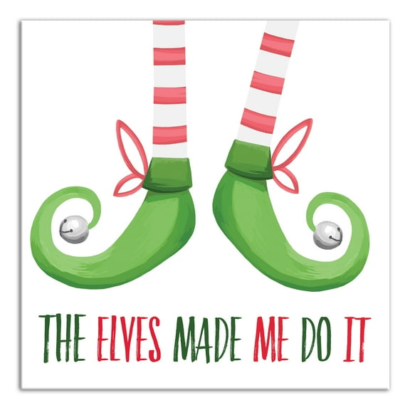 Creative Products Elves Made Me 16 x 16 Canvas Wall Art