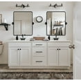thumbnail image 5 of TEHOME Oil Rubbed Bronze Pivot Bathroom Mirror, 20x24 inches, Metal framedd Rectangle, Tilting Beveled Vanity Mirror, 5 of 8