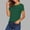 Green, variant on Womens Top Summer Casual Tee Tops T Shirts Loose Fit Short Sleeve Graphics Basic Tee Y2K Vacation 2026
