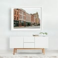 thumbnail image 2 of Merchants Row, Rutland 01 - Rutland Vermont Photography Architecture Vintage City Street Photography Travel Poster White Framed Wall Art Print 6 x 8 inches, 2 of 3