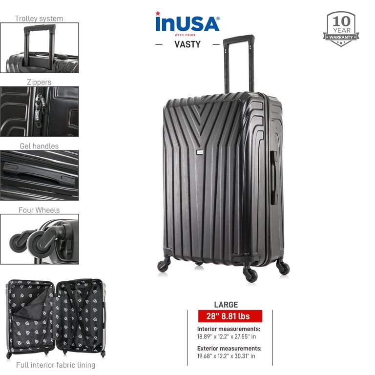 InUSA Vasty 28" Hardside Lightweight Spinner Luggage photo 3