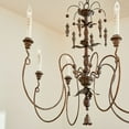 thumbnail image 2 of Quorum Lighting Salento 6-Light Vintage Copper Chandelier, 2 of 5