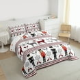 thumbnail image 3 of Castle Fairy Animal Deer 3-Piece Full Size Comforter Sets for Teens,Christmas Nutcracker Bedding Comforter Set,Winter Snowflake Lightweight Bedding Sets,Lightweight Room Decor, 3 of 8
