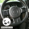 thumbnail image 4 of Carbon Fiber Steering Wheel Decoration Trim for JK Compass Grand 2011-2017, 4 of 5
