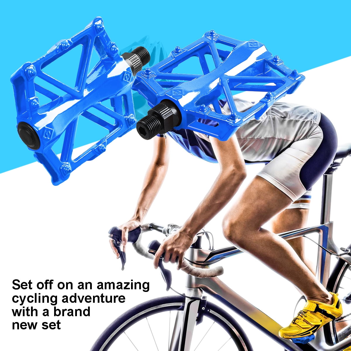 Aluminum Alloy Pedal MTB Flat Platform Mountain Bike Pedals Bicycle Pedals MP
