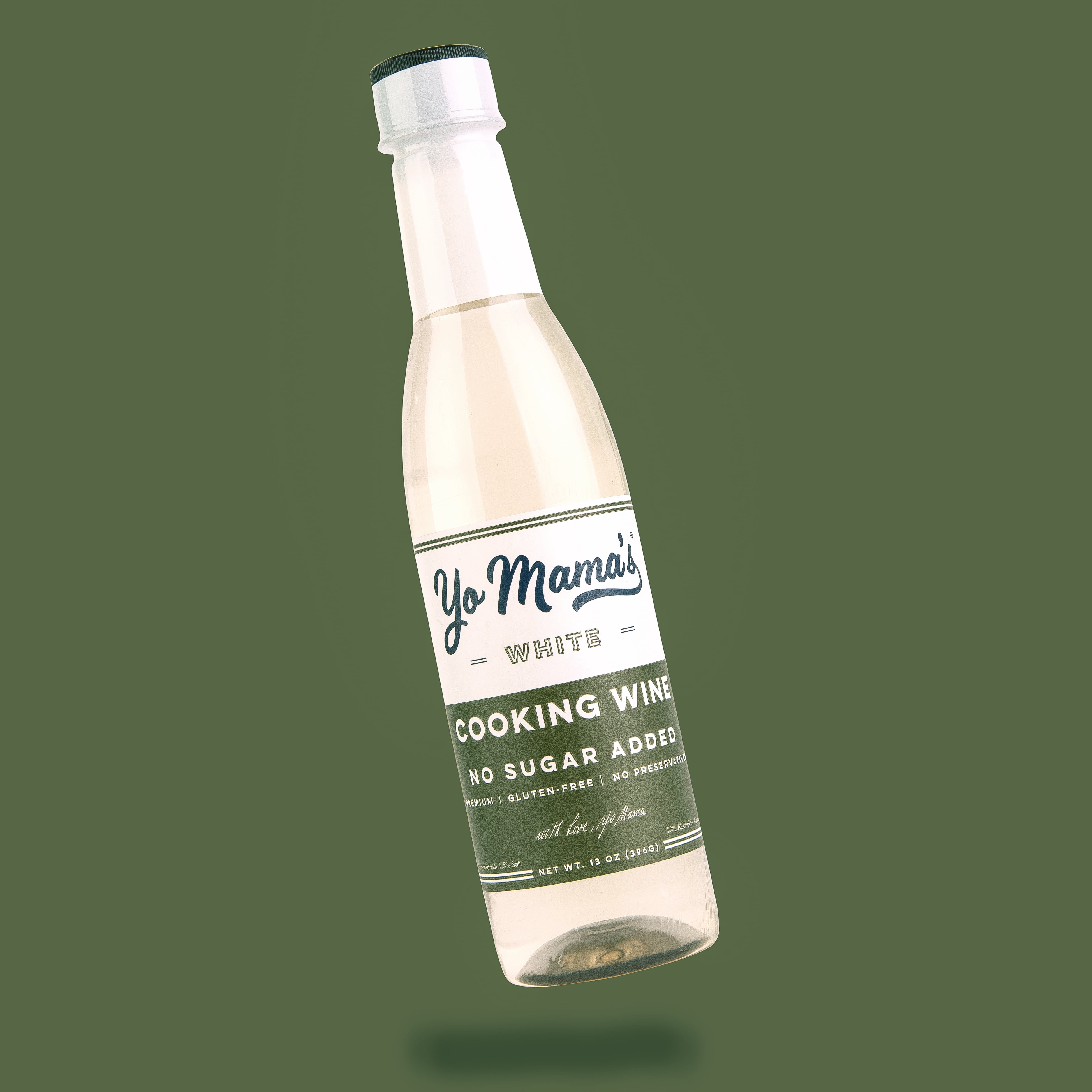 (6 pack) Yo Mama's Foods Premium White Cooking Wine, No Sugar Added, Gluten Free, 1 Bottle